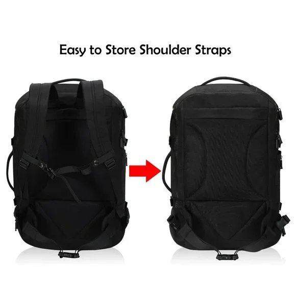 Navy BLUE Hynes Eagle 45L Travel Flight Approved Carry on Backpack - Picture 6 of 6